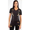 Женская футболка VENUM Authentic UFC FightNight Dry Tech Black Gold