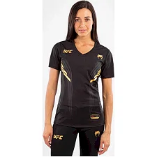 Жіноча футболка VENUM Authentic UFC FightNight Dry Tech Black Gold