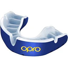 Капа для бокса для детей OPRO Self-fit GEN5 Youth Gold Dark Blue Pearl