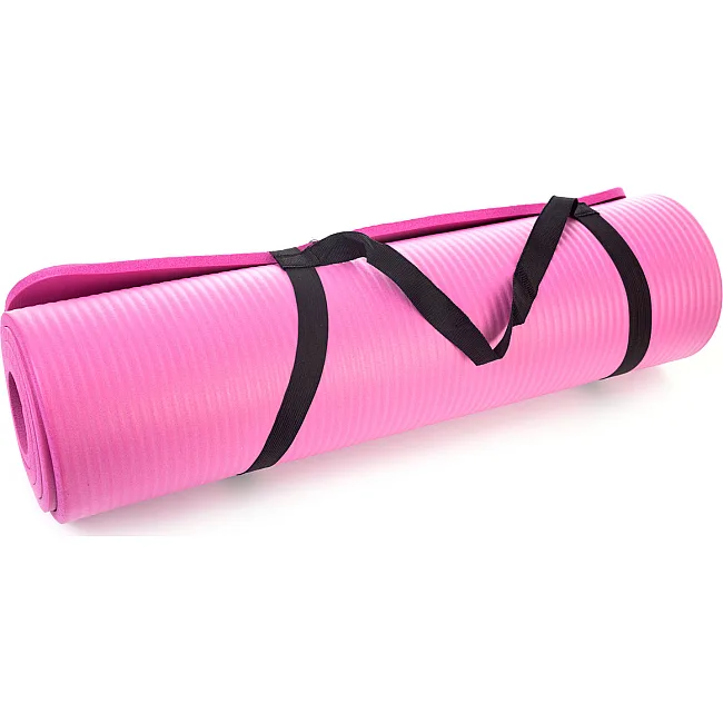 Коврик для фитнеса и йоги POWER SYSTEM PS-4017 NBR Plus Pink (180х61х1)