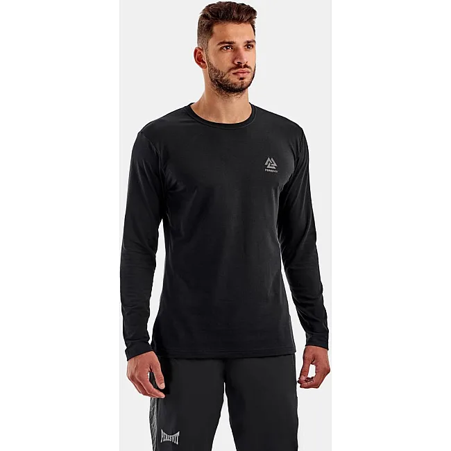 Чоловічий лонгслів Peresvit Dynamic Cotton Phantom Black