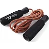 Скакалка кожаная 7SPORTS Pro Fitness 300см. с обвесниками SK-2 черная