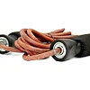 Скакалка кожаная 7SPORTS Pro Fitness 300см. с обвесниками SK-2 черная