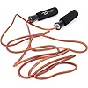 Скакалка кожаная 7SPORTS Pro Fitness 300см. с обвесниками SK-2 черная