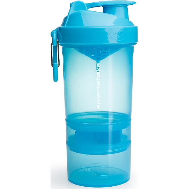 Спортивный шейкер SMARTSHAKE Original2GO 600мл Neon Blue