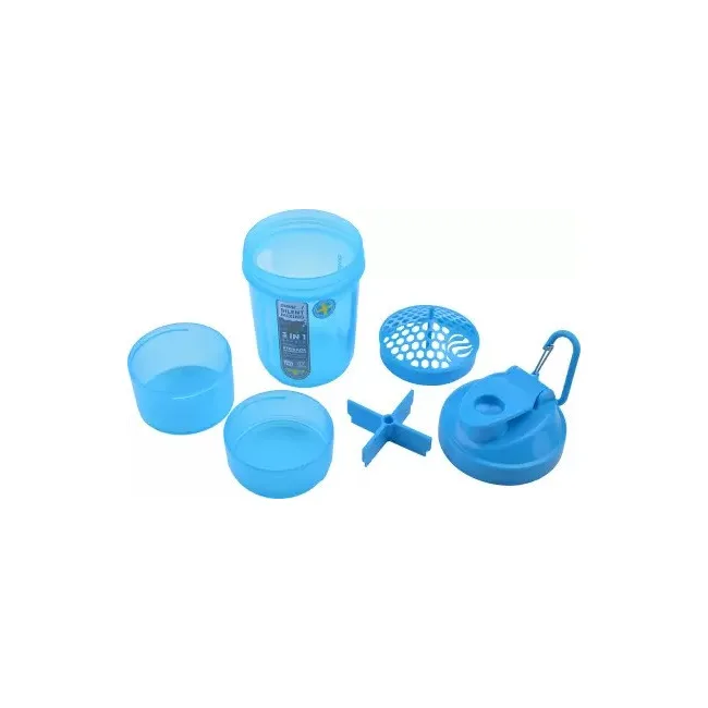 Спортивный шейкер SMARTSHAKE Original2GO 600мл Neon Blue