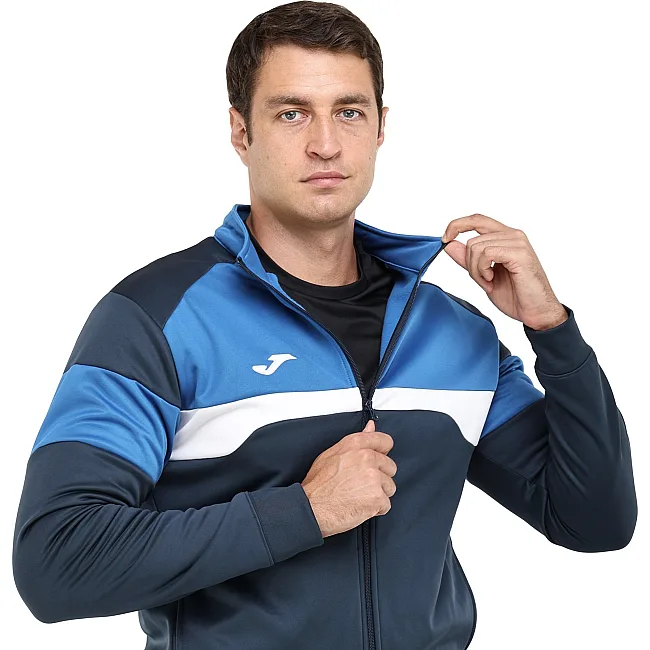 Спортивный костюм кофта на молнии и брюки JOMA DANUBIO III 103733-337 (Темно-синий-синий)