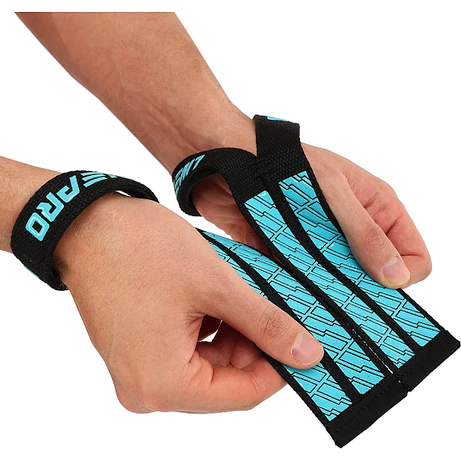 Лямки для тяги WRIST WRAPS LiveUp LP8723 2шт (Синій-чорний)