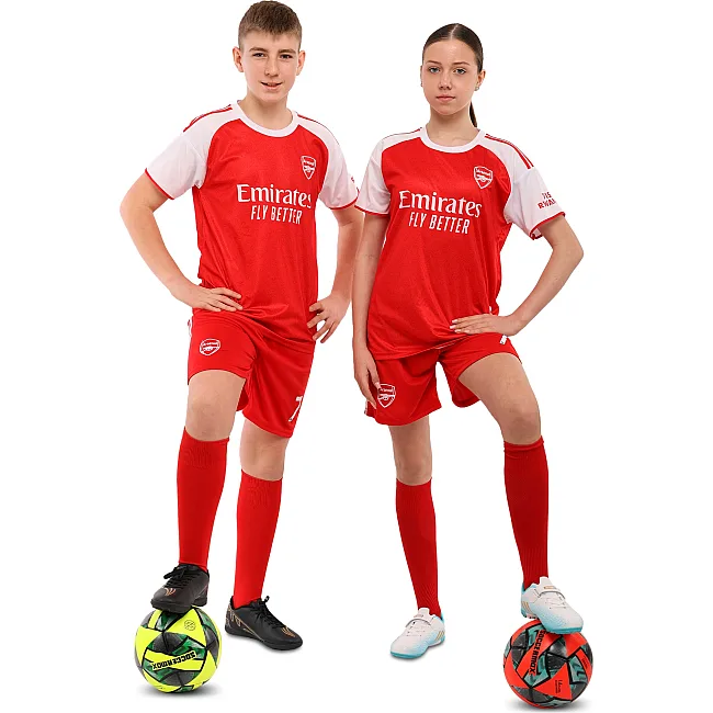 Футбольна форма дитяча із символікою клубу ARSENAL домашня 2026 SP-SPORT CO-7349 (Червоний)