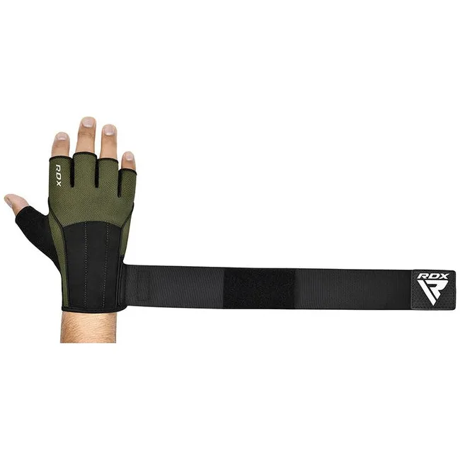 Рукавички для фітнесу RDX W3 ARMY GREEN WITH EVA PADDING-XL