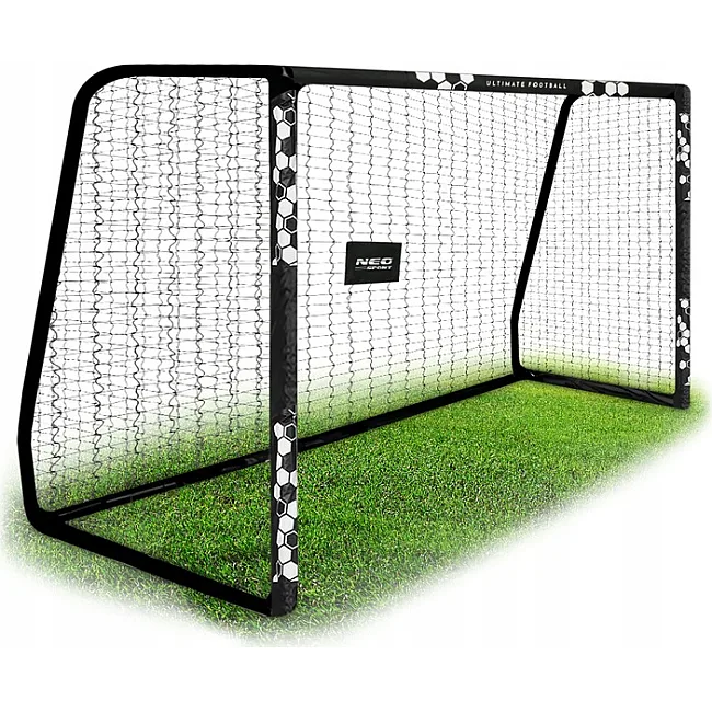 Ворота футбольные Neo-Sport Hexagon NS‑472 300 х 200 х 120 см, черные