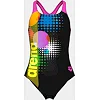 Купальник закрытый для девочек Arena DOTS SWIMSUIT SWIM PRO BACK черный, розовый (для детей)