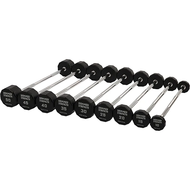 Штанга неразборная с фиксированным весом прямая PEV HAMMER STRENGHT TA-9979-40 (Черный)