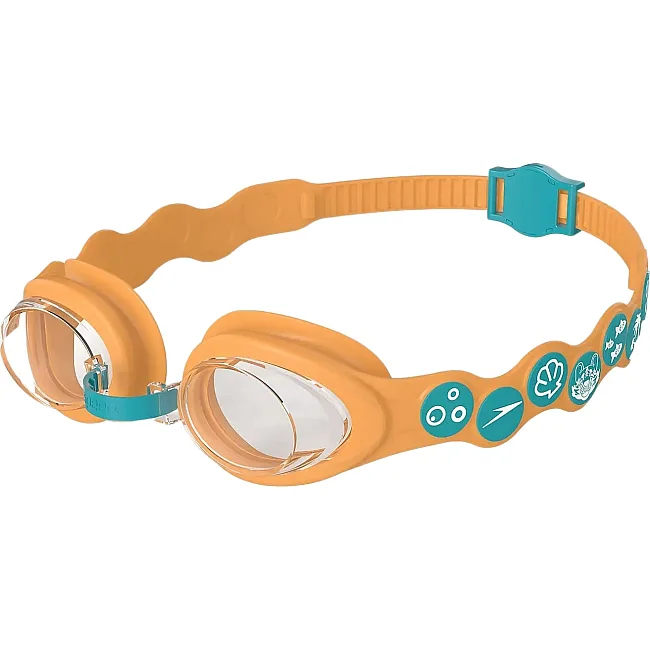 Очки для плавания Speedo SEA SQUNDER ARMOURD SPOT GOG оранжевый, бирюзовый (для детей) One Size