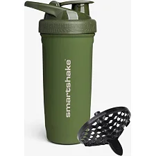 Спортивний шейкер SMARTSHAKE металевий Reforce Stainless Steel 30oz/900ml Army Green