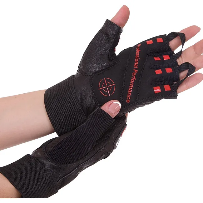 Спортивные перчатки кожаные
 ZELART

 SB-161552 (Черный)