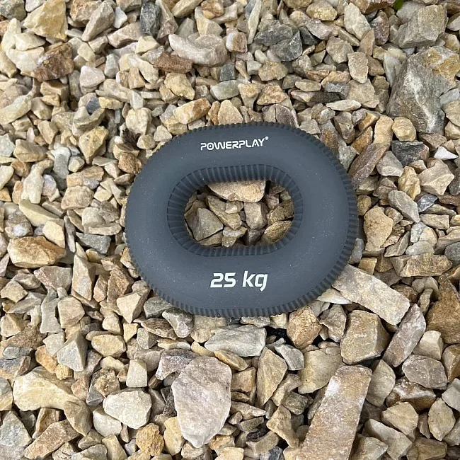 Эспандер кистевой силиконовый PowerPlay PP-4336 Large 25 кг. Серый