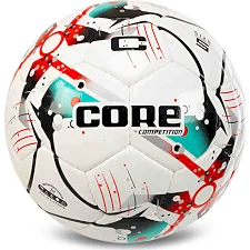 Футбольный мяч CORE COMPETITION FB-7584 №5 PU (Белый-бирюзовый)