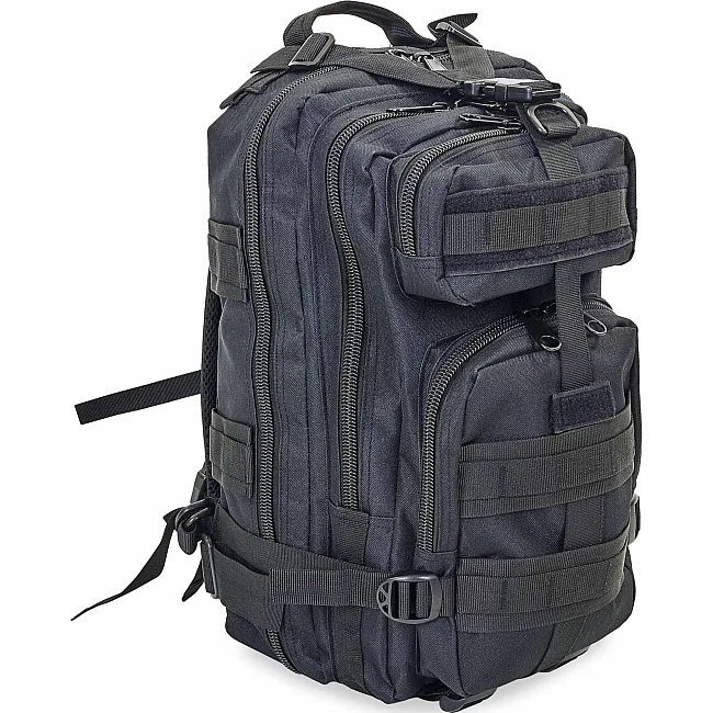 Штурмовий тактичний рюкзак SILVER KNIGHT 3P 43x22x18см 17л (Чорний)
