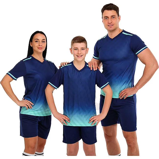 Футбольная форма
 комплект футболка и шорты LIDONG D8853 4XS-XXL (Темно-синий)