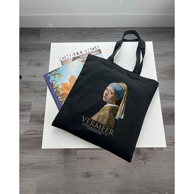 Экошопер BookOpt BK4074 VERMEER "Девушка с жемчужной серьгой" черный