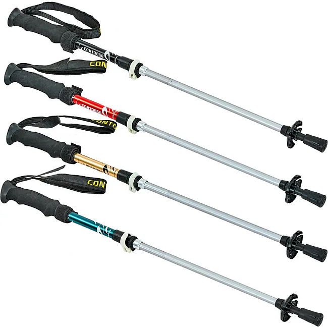 Палка для ходьбы с металлическим тросом CONTOE TY-0466-4 38-110см (Черный)