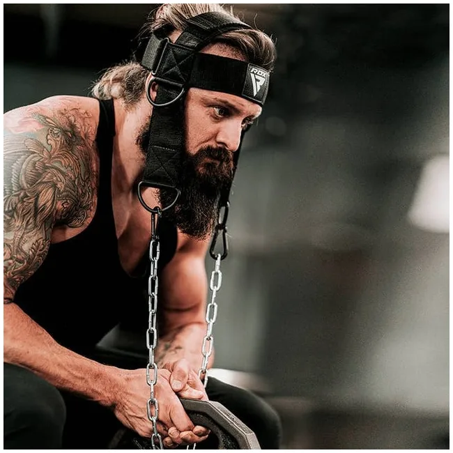 Тяга для шеи RDX H2 Neck Harness Black Plus