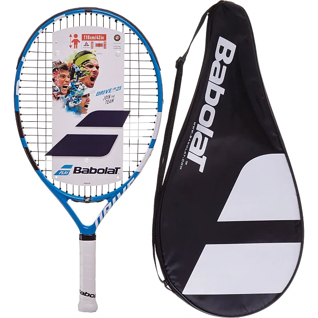 Детская ракетка для большого тенниса
 BABOLAT DRIVE JUNIOR BB140 см
217-136 5-6лет 21