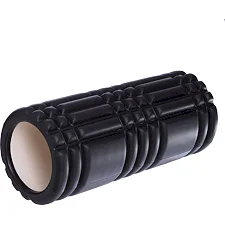 Ролер масажний циліндр (ролик мфр) 33см 3D Roller SP-SPORT FI-6277 (Чорний)