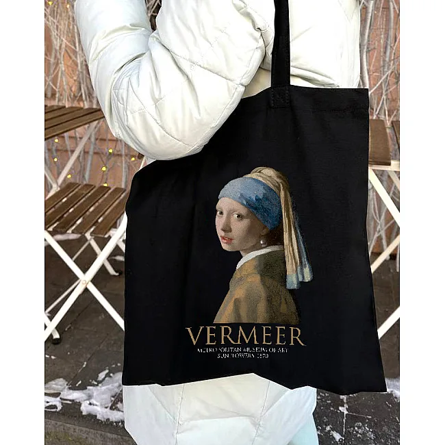 Экошопер BookOpt BK4074 VERMEER "Девушка с жемчужной серьгой" черный
