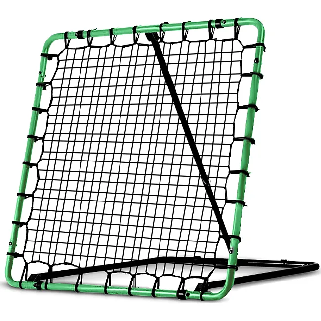 Сетка тренировочная для футбола Neo-Sport Rebounder 120 x 120 см, черно-зеленая.