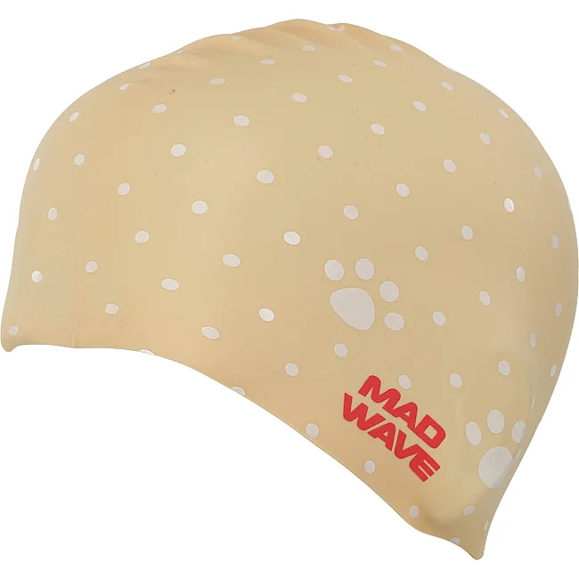 Шапочка для бассейна
 силиконовая юниорская MADWAVE
 Junior CORGI M057311 (Бежевый)