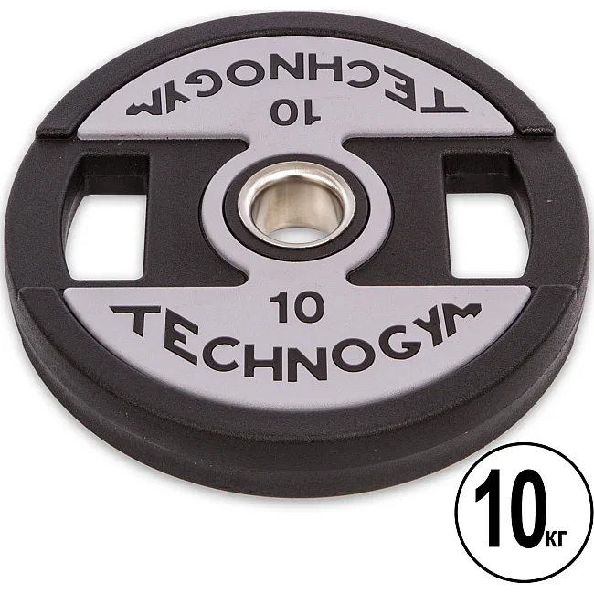 Блины диски полиуретановые 2 Handle металлическая втулка TECHNOGYM TG-1837-10 51мм 10кг