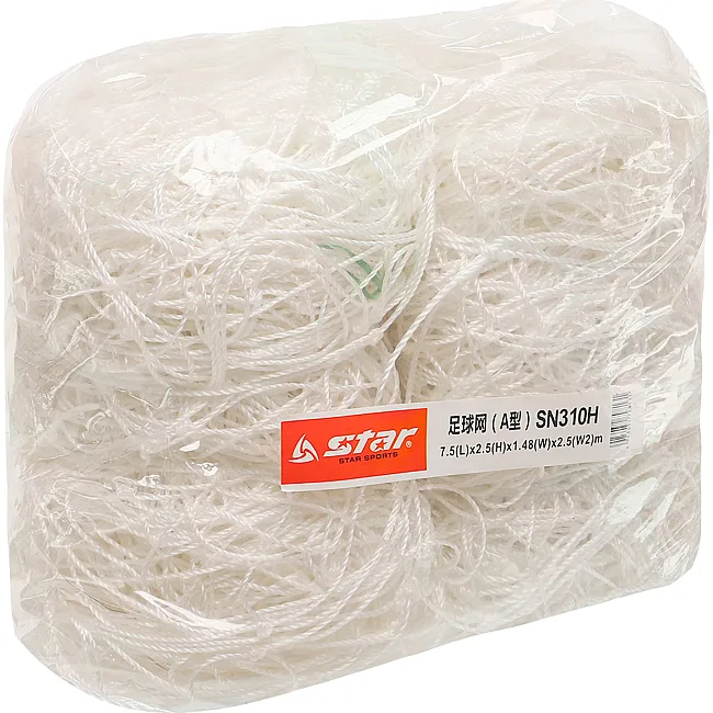 Сетка для футбольных ворот
 в комплекте из 2 штук STAR SN310H 7,5x2,5x1,48х2,5м 2шт