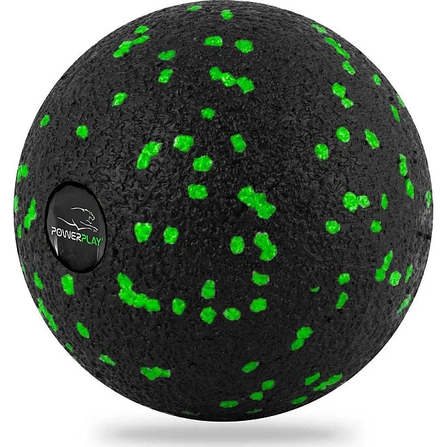 Масажний м'яч PowerPlay PP-4350 Epp Massage Ball (d8) Чорно/Зелений