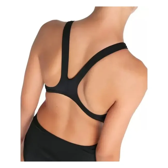 Купальник закрытый для девочек Arena TEAM SWIMSUIT SWIM TECH SOLID черный