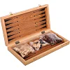 Шахматы шашки нарды 3 в 1 набор настольных игр деревянные ZOOCEN ZC7240
 40см x 40см х 2,5см