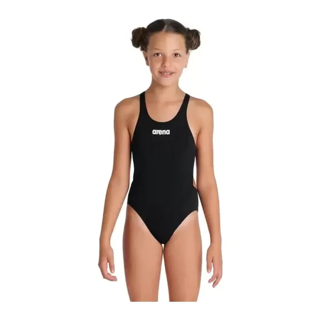 Купальник закрытый для девочек Arena TEAM SWIMSUIT SWIM TECH SOLID черный
