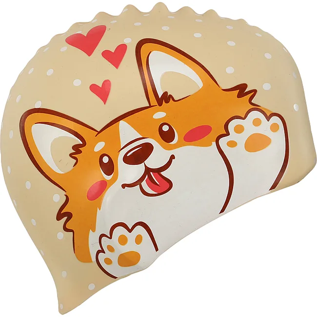 Шапочка для бассейна
 силиконовая юниорская MADWAVE
 Junior CORGI M057311 (Бежевый)