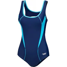 Купальник закрытый для женщин Aqua Speed KATE 61574 темно-синий, бирюзовый