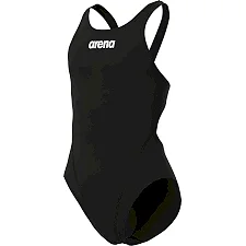 Купальник закрытый для девочек Arena TEAM SWIMSUIT SWIM TECH SOLID черный