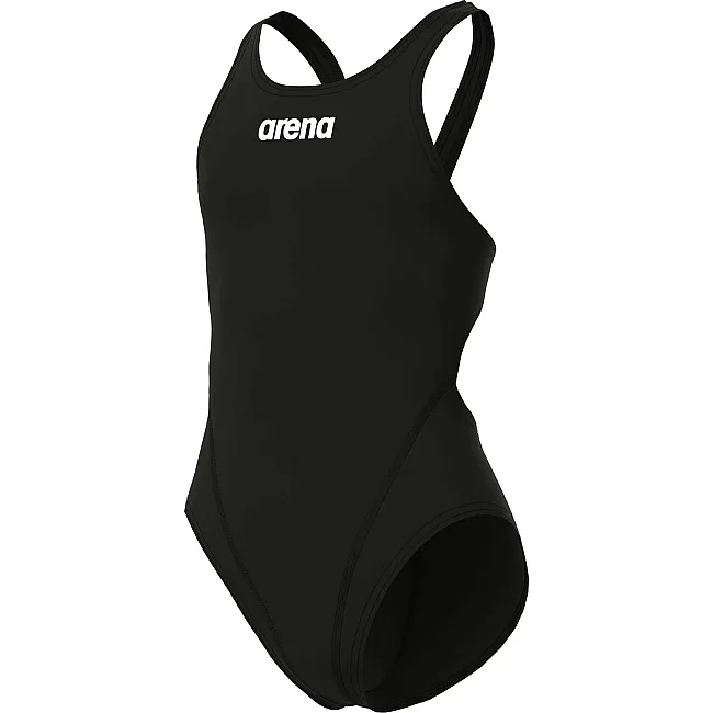 Купальник закрытый для девочек Arena TEAM SWIMSUIT SWIM TECH SOLID черный