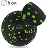 Масажний м'яч PowerPlay PP-4350 Epp Massage Ball (d8) Чорно/Зелений