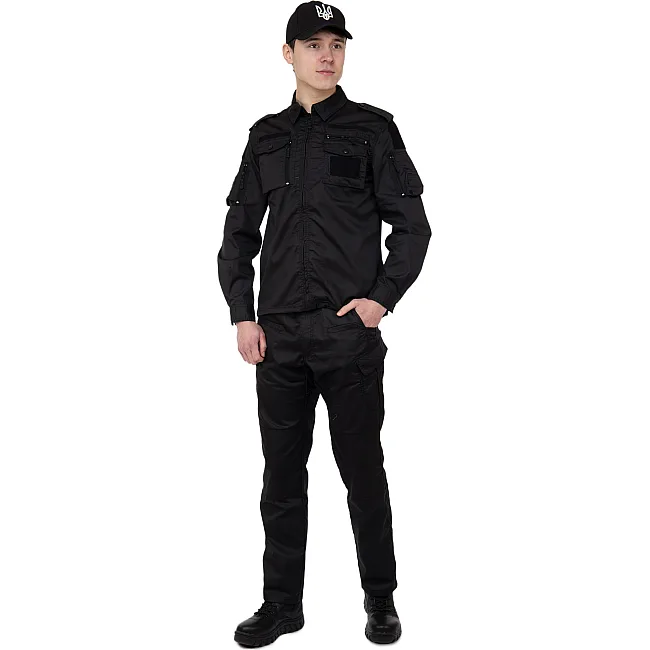 Тактический костюм (китель + брюки) MILITARY RANGERS ZK-SU1126 (Черный)