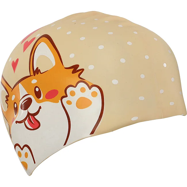Шапочка для бассейна
 силиконовая юниорская MADWAVE
 Junior CORGI M057311 (Бежевый)