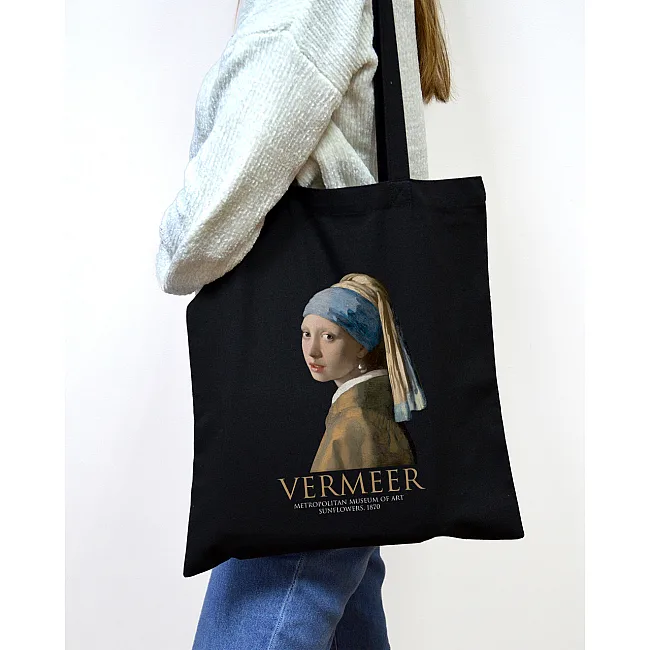 Экошопер BookOpt BK4074 VERMEER "Девушка с жемчужной серьгой" черный