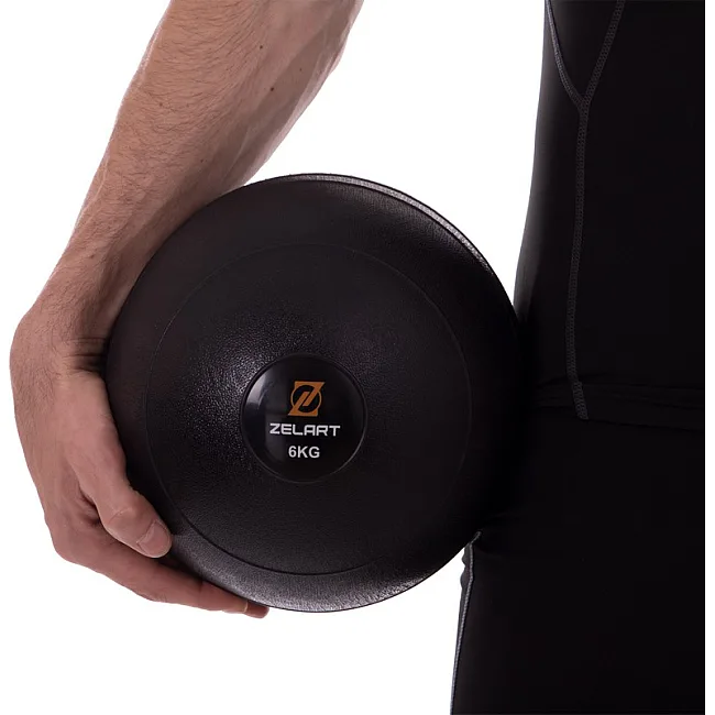 Слэмбол мяч набивной для кроссфита и фитнеса
 ZELART
 FI-2672-6 6кг