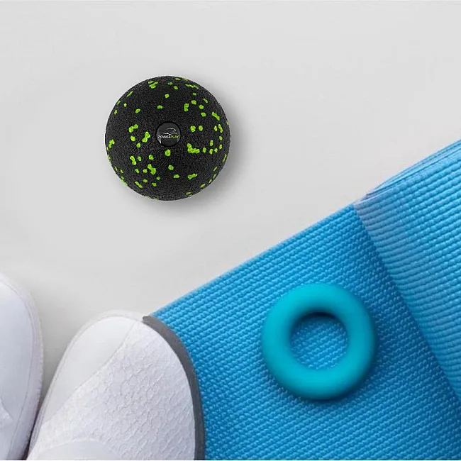 Масажний м'яч PowerPlay PP-4350 Epp Massage Ball (d8) Чорно/Зелений