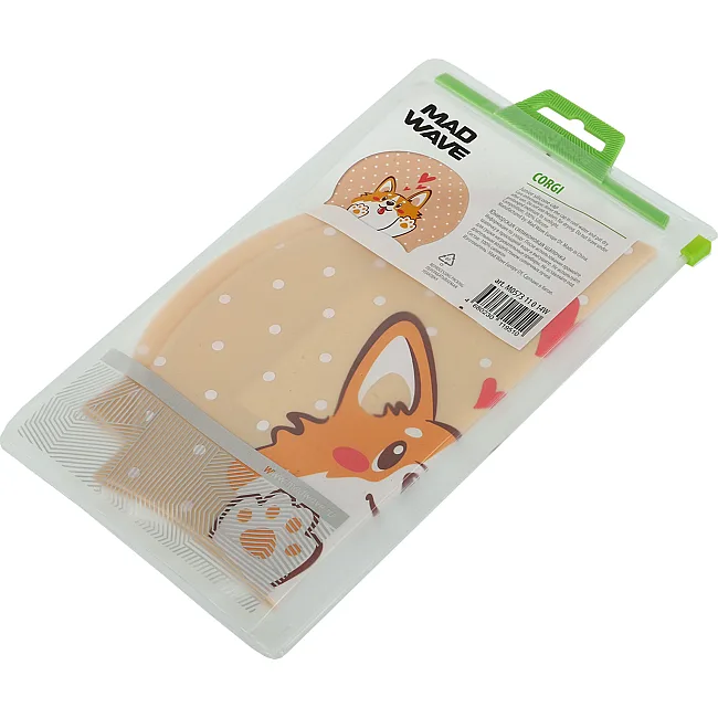 Шапочка для бассейна
 силиконовая юниорская MADWAVE
 Junior CORGI M057311 (Бежевый)