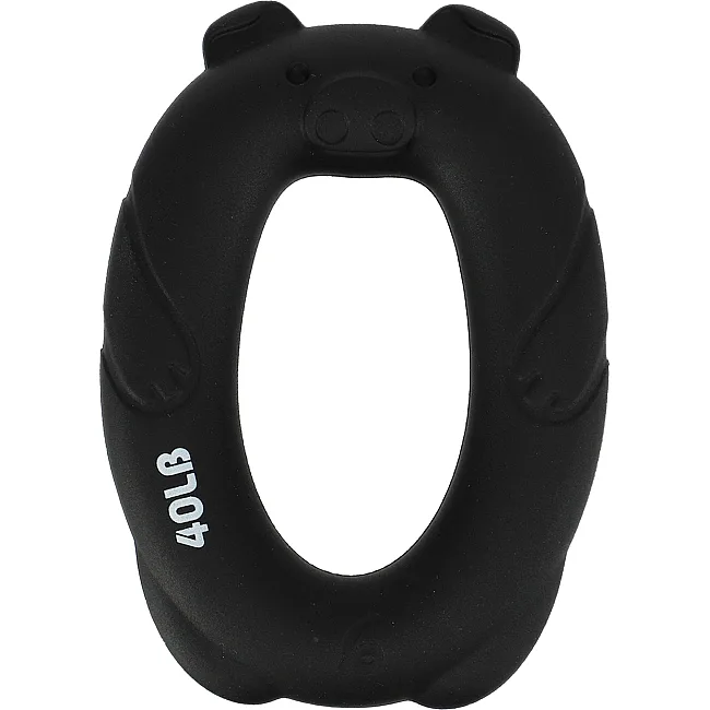 Кистевой эспандер кольцо JELLO PIG FI-0705 нагрузка 20LB-40LB (Черный)